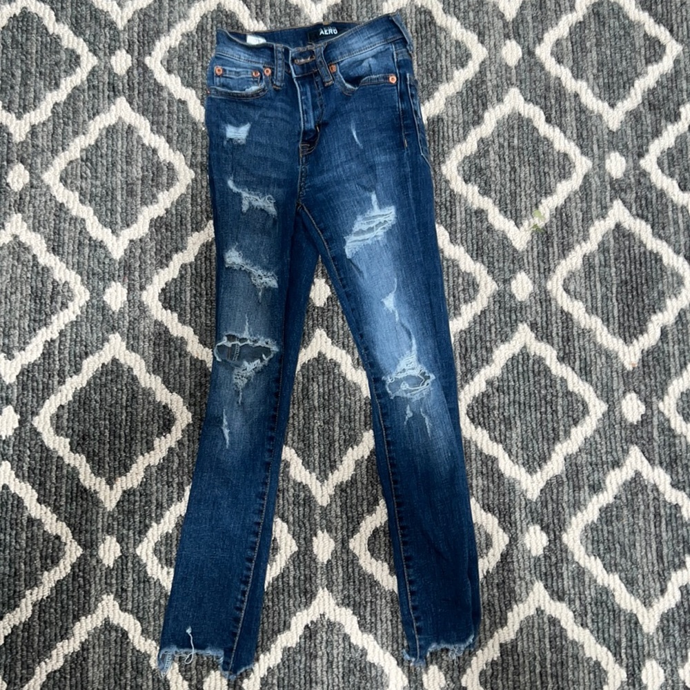 Aeropostale high rise cropped jeans